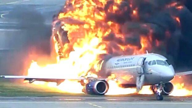 plane-caught-fire
