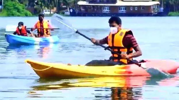 kayakking