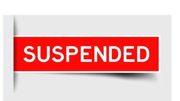 suspended