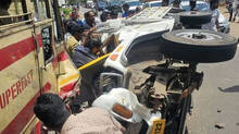 ksrtc-bus-and-pickup-accident-in-adoor