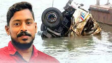 arjun-lorry-found-in-gangavaly-river