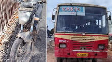 ksrtc-bus-and-bike-collided-and-man-died