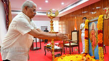 governor-refuses-to-remove-rss-picture-from-raj-bhavan-agriculture-minister-boycotts-environment-day-celebrations