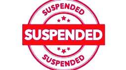 suspended