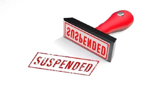 suspended