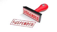 suspended
