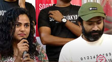 actor-shine-tom-chacko-and-actress-vincy-in-soothravakyam-movie-promotion