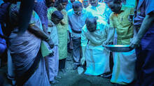 minister-sivankutty-laid-foundation-stone-for-the-new-house-which-will-be-handed-over-to-midhuns-family