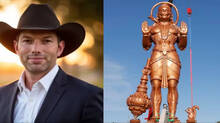 texas-republican-leader-alexander-duncan-against-hanuman-statue-in-us