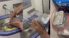 man-caught-cleaning-disposable-food-containers-to-reuse-it-in-tamil-nadu-to-bihar-passenger-train-viral-video-sparks-debate