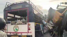 16-killed-in-speeding-truck-bus-collision-in-telangana