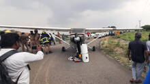 small-aircraft-makes-emergency-landing-on-tamilnadu-highway