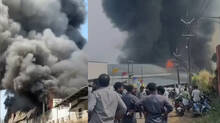 huge-fire-broke-out-in-a-shoe-factory-in-pookotoor-rescue-operation-continues