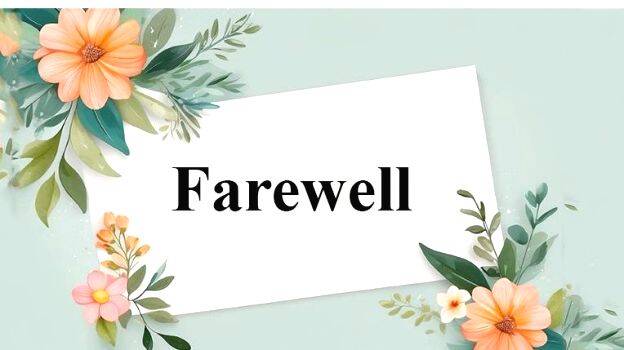 farewell