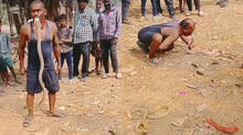 man-catch-snake-through-mouth-viral-video