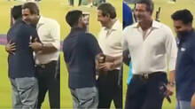 rohit-sharma-skips-handshake-but-give-hug-to-pakistan-player-wasim-akram-ahead-of-india--pakistan-t-20-world-cup