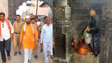 cow-urine-sprinkled-for-purification-of-temple-after-shiv-sena-leaders-visit