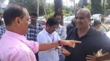 mayor-vv-rajesh-visits-illegal-parking-area-arranged-by-private-people