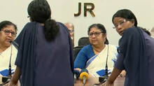 thrissur-firework-disaster-woman-disrupted-press-conference-called-by-the-government