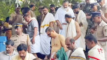minister-suresh-gopi-arranged-facilities-for-temple-visit-for-k-p-unnikrishnans-wife