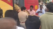 ksrtc-bus-collides-with-car-in-thiruvananthapuram-one-dead