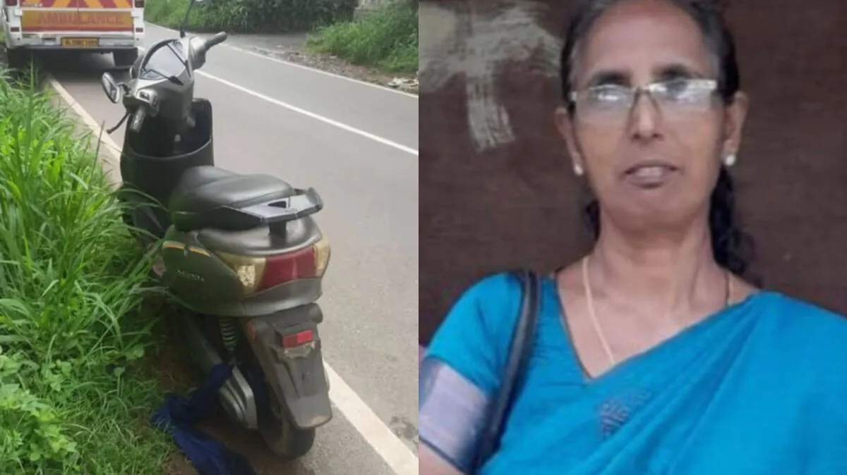 സ്‌കൂട്ടറിൽ സഞ്ചരിക്കവേ ഷാൾ കഴുത്തിൽ കുരുങ്ങി; അങ്കണവാടി ടീച്ചർക്ക് ദാരുണാന്ത്യം