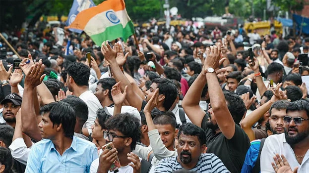 സിജെപി പ്രവർത്തകരുടെ പ്രതിഷേധം