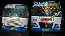 priyadarshini-buses-stone-pelting-thiruvananthapuram