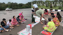 indian-family-eating-in-rajasthan-newly-inaugurated-expressway-receiving-criticisms