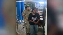 thrissur-drunk-woman-attacks-police-officer-arrested