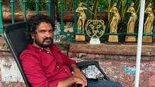 director-sanal-kumar-sasidharan--begins-hunger-strike-in-front-of-the-secretariat.