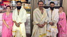 rishabh-shetty--and-wife-visits--sree-padmanabha-swami-temple
