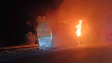 near-noida-airport-yamuna-expressway-bus-fire-9-passengers-killed-jevar