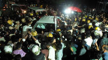 dyfi-protest-against-minister-o.j.-janish-in-trikaripur-kasaragod