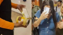 woman-steals-ghee-refined-oil-from-noida-dlf-mall-caught