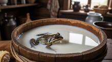 finland-frog-in-milk-preservation