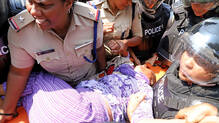 lpst-rank-holders-protest-valarmathi-arrested-during-hunger-strike