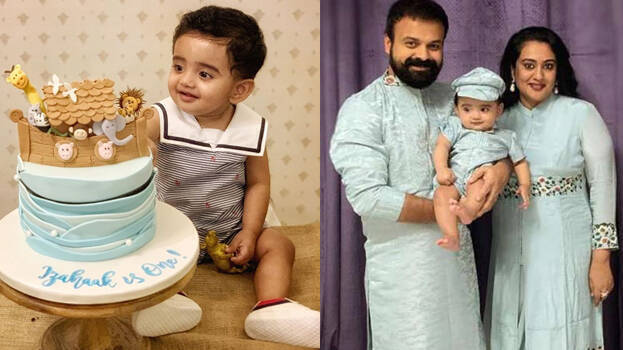 Kunchacko’s Izahaak turns one, cake symbolises present scenario