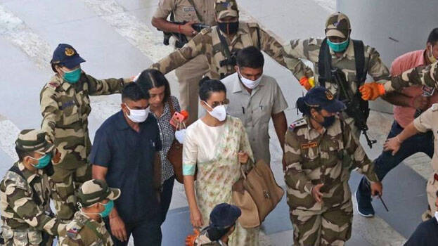 कंगना की वाई श्रेणी की सुरक्षा पर उठे सवाल का कंगना ने दिया करारा जवाब