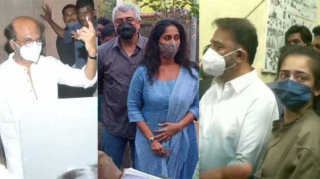 Rajini, Kamal, Vijay, Ajith and Surya cast votes; huge turnout witnessed in  Tamil Nadu and West Bengal - INDIA - GENERAL