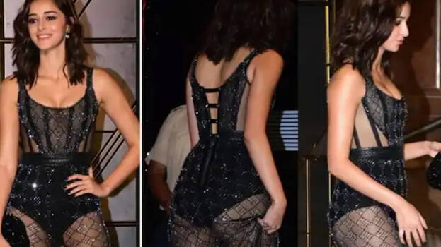 Ananya Panday looks sizzling hot in sheer black dress, steals the limelight  at Apoorva Mehta's birthday bash