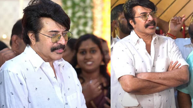 Mammootty looks stylish at wedding ceremony fans shower praise on the