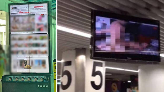 623px x 350px - Porn clips played on display board in airport, hackers behind the incident,  similar incident happened in India earlier - WORLD - OTHERS | Kerala  Kaumudi Online