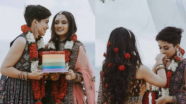 Kerala Sexy Lesbian College Videos - Lesbian couple Nazrin and Noora tie knot; pics viral on social media -  KERALA - SOCIAL MEDIA | Kerala Kaumudi Online