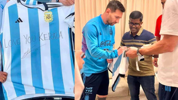 Dr. Rajeev gets autograph of the King of Football, shares his experience  with legend Messi - SPORTS - GENERAL | Kerala Kaumudi Online