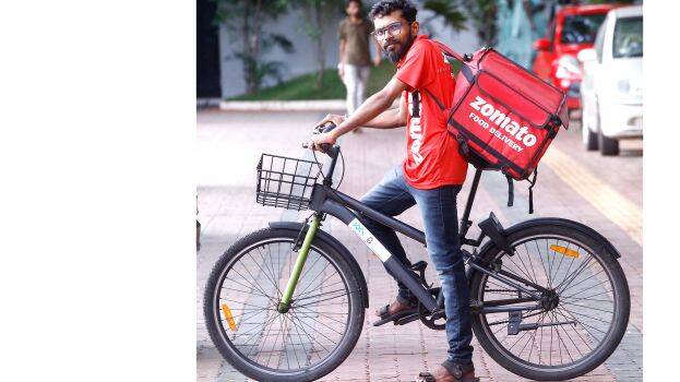 Zomato delivery shop by cycle