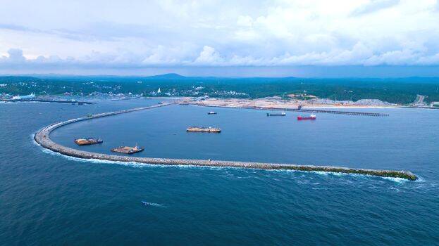 Kerala Chief Minister Flags-In First Ship Into Vizhinjam Port