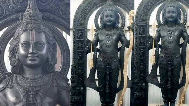 Ram Lalla Idol Inside Ayodhya Temple Revealed Ahead Of Consecration