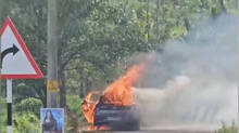 car-catches-fire